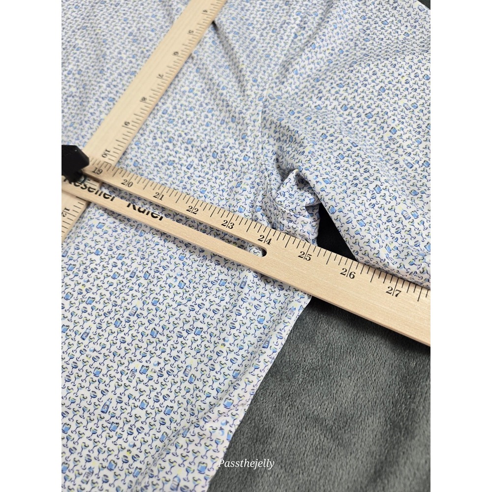 Peter Millar Light Blue Patterned Polo - Picture 6 of 9